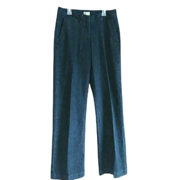 L.L.‎ BEAN Jean Trousers Size 4 M/Tall NWOT - Picture 1 of 6